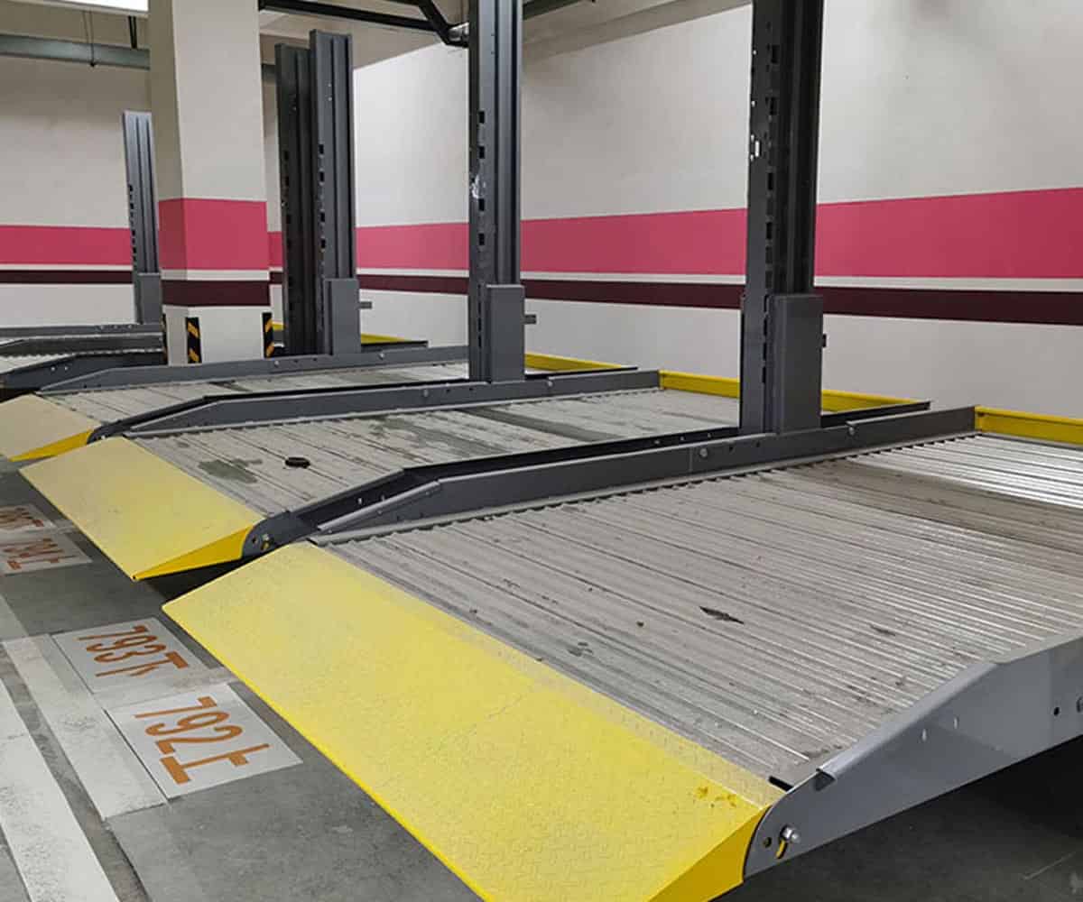 靖遠(yuǎn)2柱機械式立體車庫二手