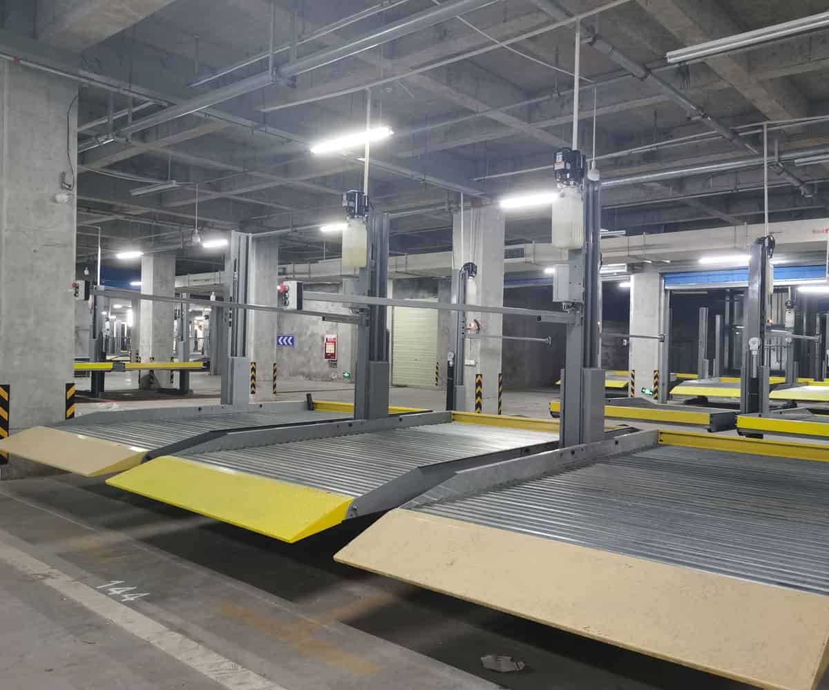 金昌二層升降橫移式機械式立體停車設(shè)備回收