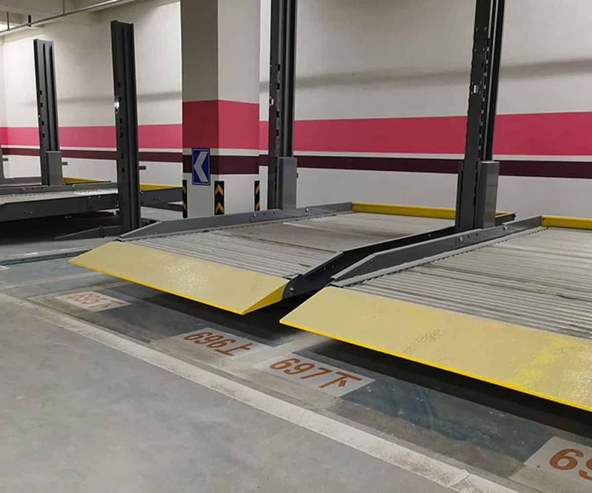 白銀二層升降平移立體停車位租賃