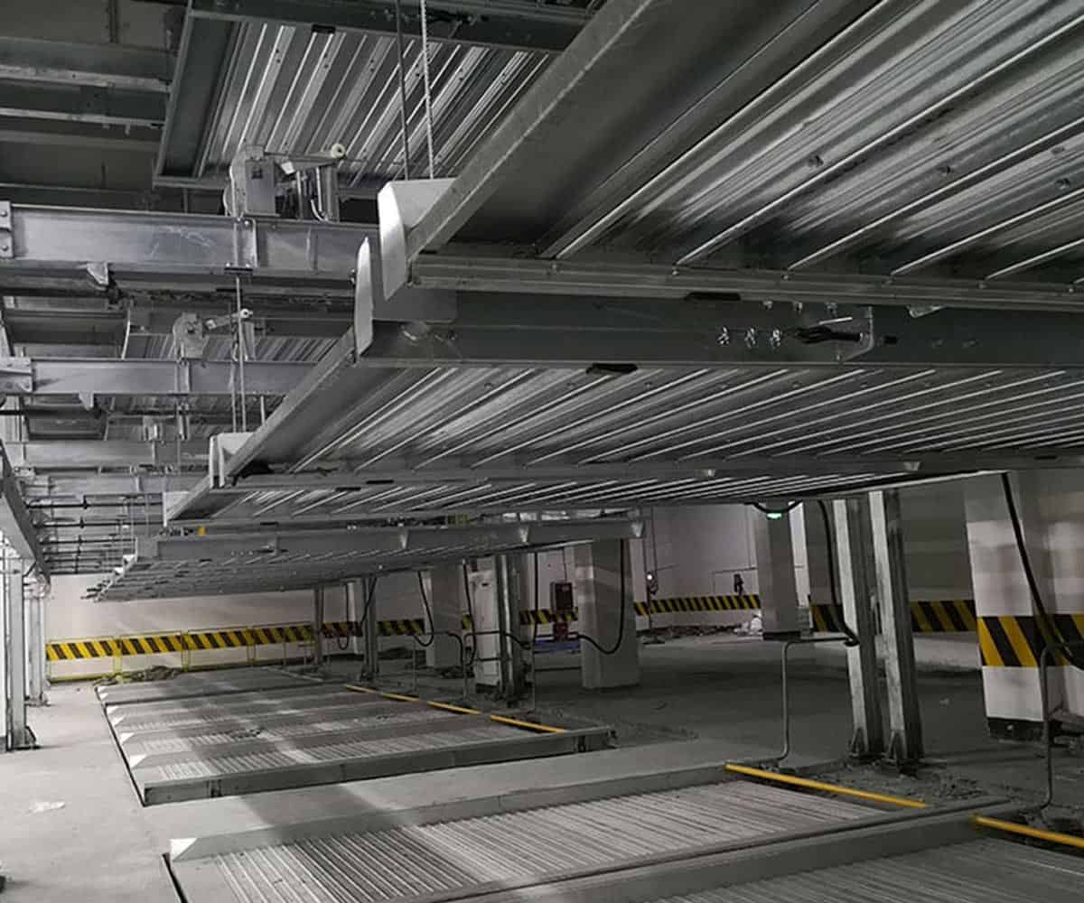 白銀三層升降立體車庫二手