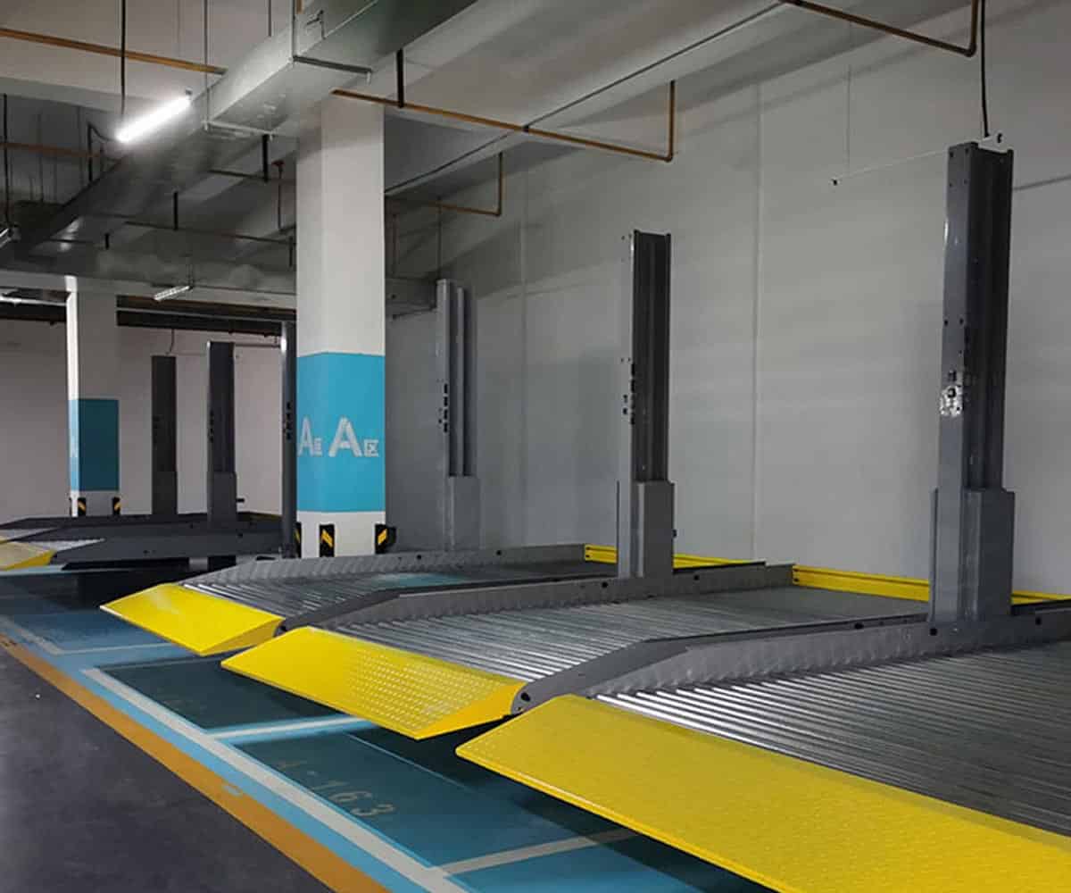 雷波二層升降平移機(jī)械式停車庫(kù)安裝