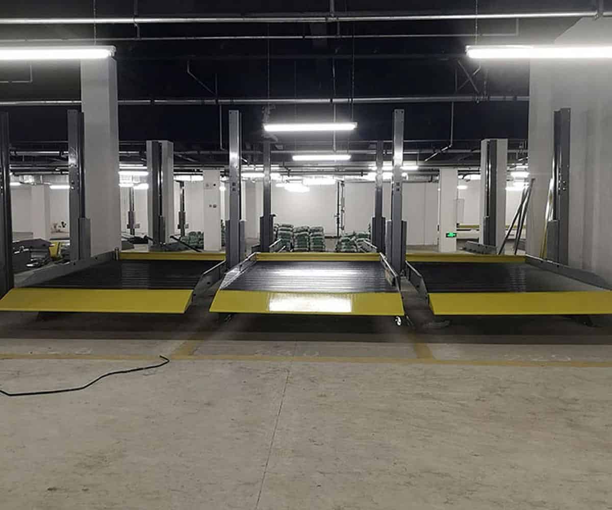 靖遠(yuǎn)四柱升降式立體車位安裝