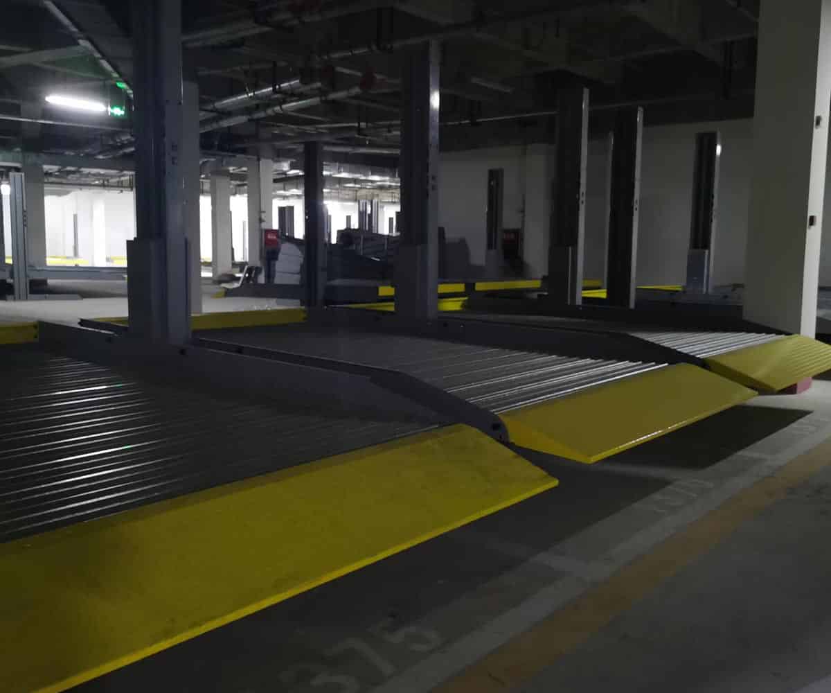 白銀雙層升降橫移式立體停車位改造