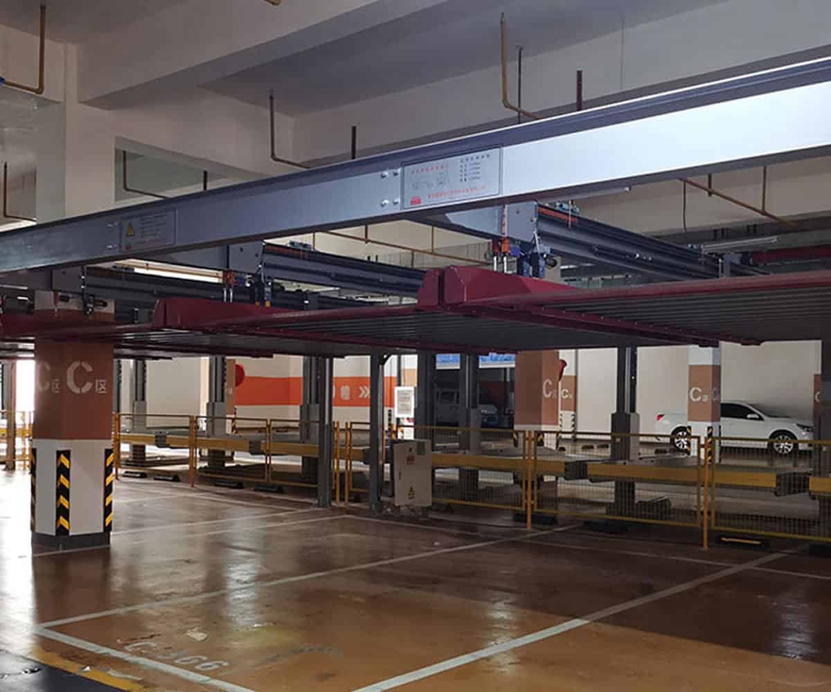 阿克塞2層簡易升降停車立體車庫回收