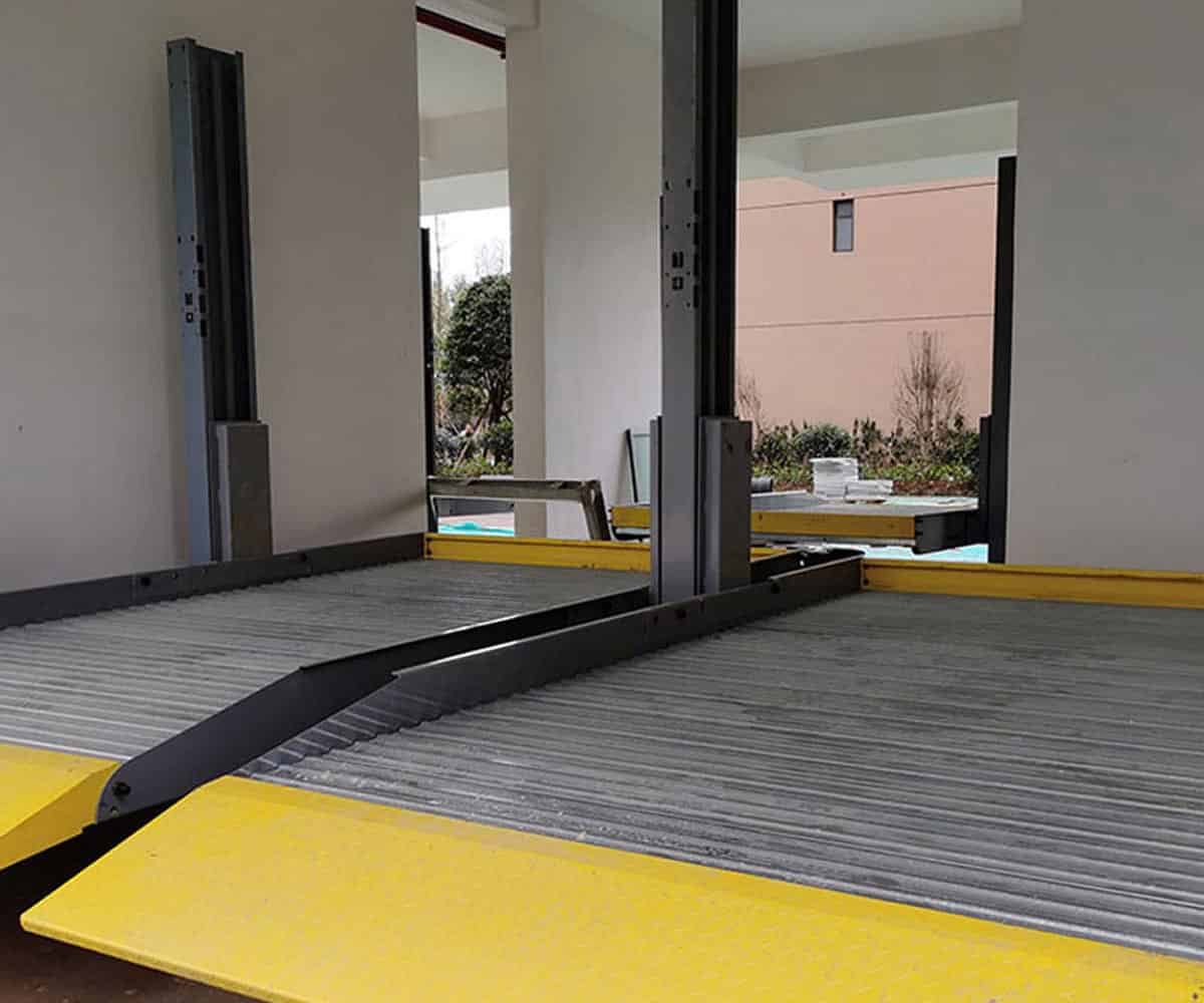 阿克塞雙層簡易升降類機(jī)械停車場改造