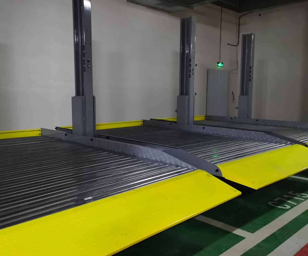 阿克塞PSH橫移式立體停車場過驗(yàn)收