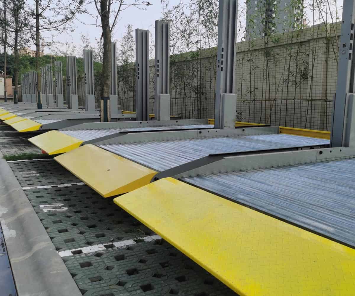 鹽源四柱簡易升降類立體車庫安裝