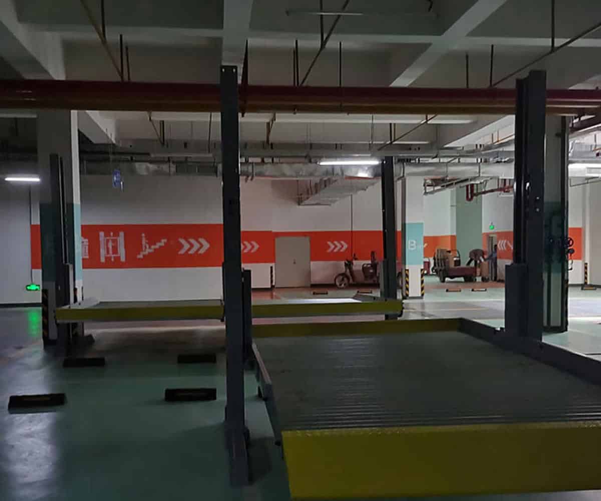 前鋒2層簡易式停車設備過驗收