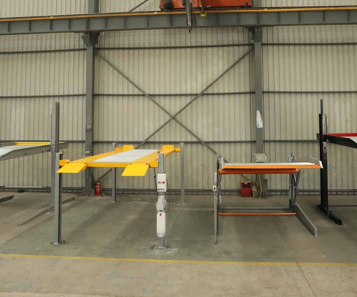 白銀地下室四柱簡易升降類機(jī)械式立體停車設(shè)備