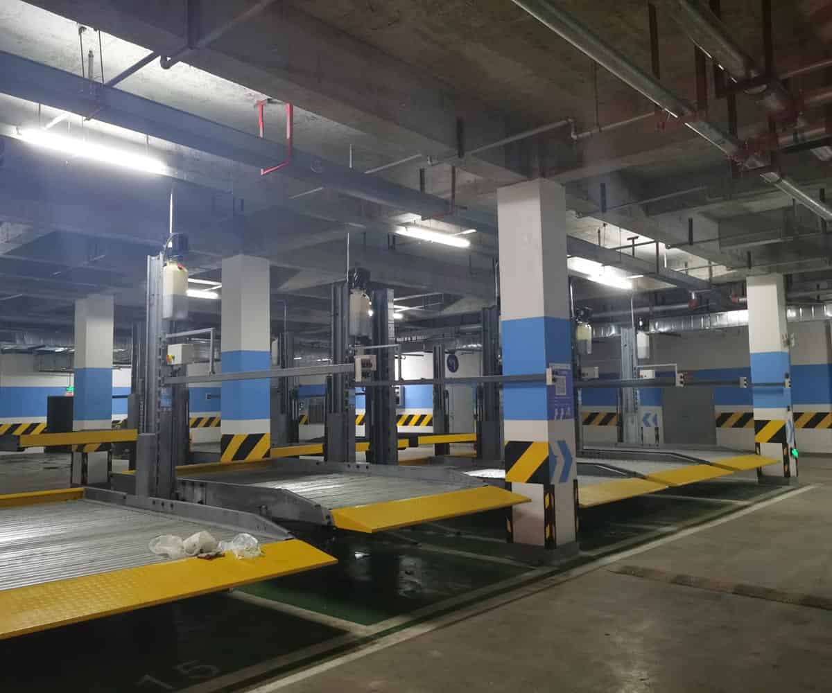 白銀地下室雙柱簡易類機(jī)械車位