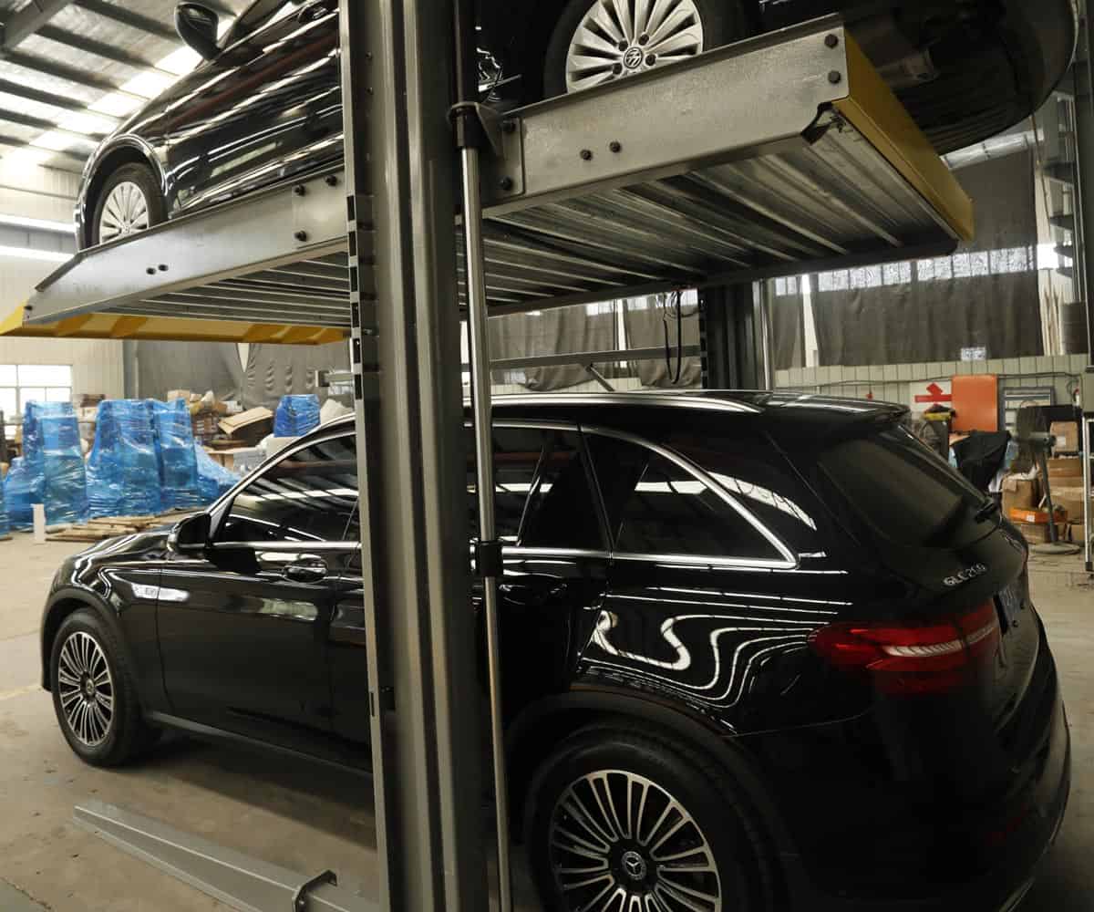 射洪地下室四柱簡易升降機械式停車設備